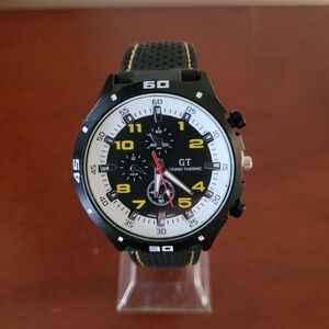 Brand New White & Yellow GT Grand Touring Men's Watch